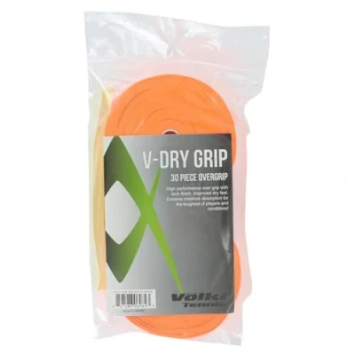 Image of Volkl V Dry Grip Overgrip High Performance Tennis (Fluo Orange, 30 Pack)