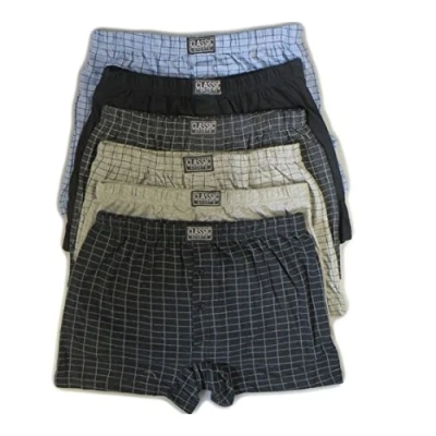 Image of 6 Pairs Mens Boxers, 6XL (60 inches 62 inches), Mixed