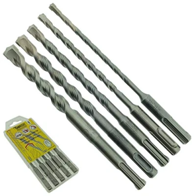 Image of 5 x SabreCut SDSAK7 5.5mm 6.5mm 8mm 10mm 12mm 160mm PGM Approved SDS Plus Drill Bit Mix Kit for Stone Concrete Brick