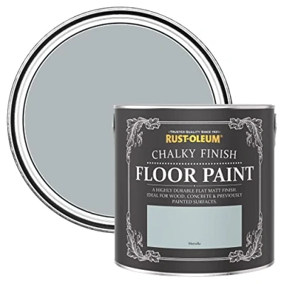 Image of Rust Oleum Blue Scratch Resistant Floor Paint in Matt Finish Marcella 2.5L