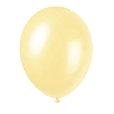 Image of Unique Party 56872 12&quot; Pearlised Latex Ivory Balloons, Pack of 50