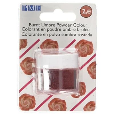 Image of PME Edible Powder Colour Burnt Umbre