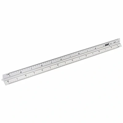 Image of Draper Aluminium Triangle Scale Rule, 300mm