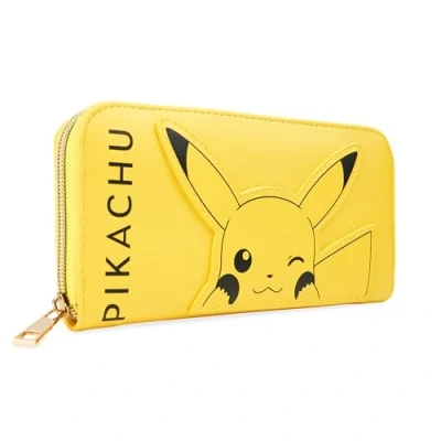 Image of Pokemon Purses for Women Teenagers Girls Large Ladies Purse with Card Slots Zipped Coin Pouch Travel Gifts Her