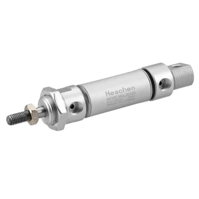 Image of Heschen Pneumatic Slim Air Cylinder MAL 20 25 PT1/8 Port 20mm Bore 25mm Stroke Double Acting