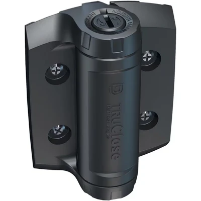 Image of D&amp;D TCHD1AS3 Series 3 Self Closing Technologies TruClose Safety Hinges Suits Metal Gates, Black, 70 kg