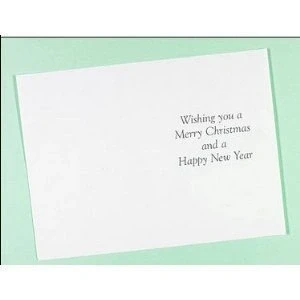 Image of CHRISTMAS WISHES Printed Inserts For Greetings Cards 5 x7 (Approx. 167x237mm)