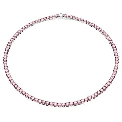 Image of Swarovski Matrix Necklace silvercoloured, Women&#039;s, Size: Medium, Silver coloured