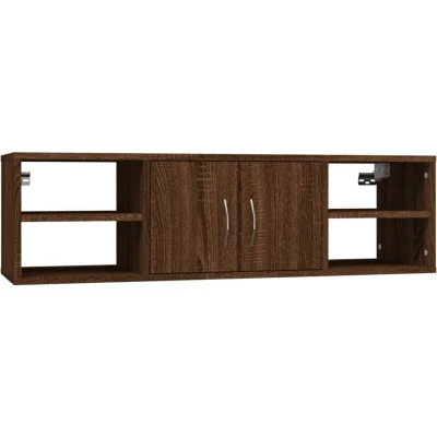 Image of vidaXL Wall Shelf Brown Oak 102x30x29 cm Engineered Wood