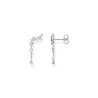Image of Thomas Sabo Ear Climber Earrings with Ice Crystals