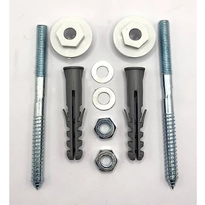 Image of Greened House Wall Mounted Bathroom Sink Basin Fixing Kit 120mm/140mm Screws Plugs Nuts Washers (120mm)