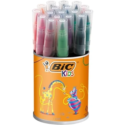 Image of BIC Kids Visaquarelle Colouring Pens 18 Pot