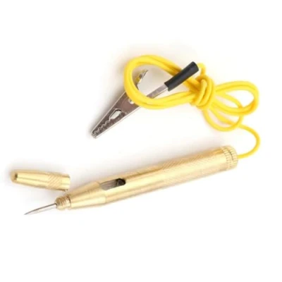 Image of Angelkiss Car Circuit Tester,Automotive Tester,Car Voltage Tester Pen Tool Auto Truck DC 6V 12V Test Light Electric Circuit, brass