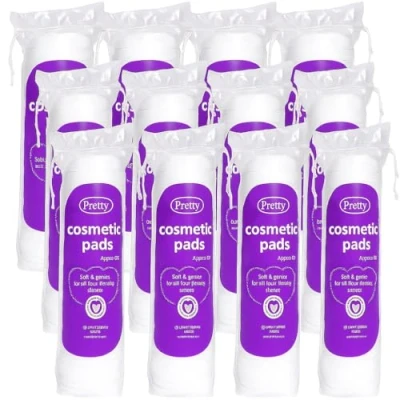 Image of 960 Cosmetic Cotton Wool Pads Discs 100% Pure for Face, Nails, Makeup &amp; Manicure Smooth, Soft Lint Free Cleansing