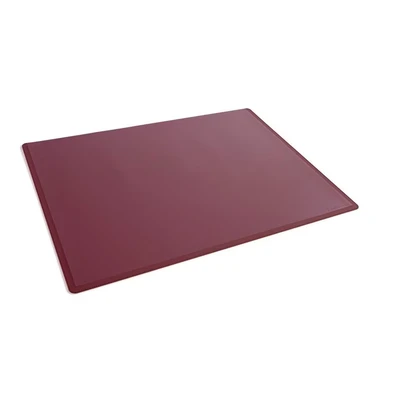 Image of Durable Desk Mat with Transparent Cover 53 x 40 cm, Non Slip, Polypropylene,Made in Germany, Red