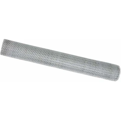 Image of vidaXL Hexagon Fence 1.4x50 m Galvanised Steel