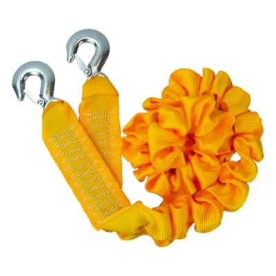Image of AA 4T Heavy Duty Tow Rope AA6226 Yellow Strap Style Towing Belt For Car Breakdowns Other Vehicles Up To 4 Tonnes