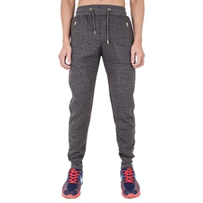 Image of Arrested Development Mens Quilted Skinny Fit Sweatpants Grey 28r