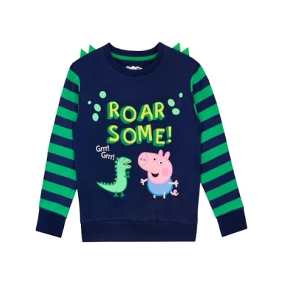 Image of Peppa Pig Boys George Sweatshirt Blue Age 18 to 24 Months