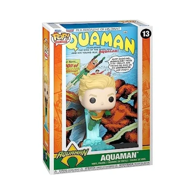 Image of Funko Pop! Comic Cover: DC Aquaman Comics Collectable Vinyl Figure Gift Idea Official Merchandise Toys for Kids &amp; Adults Books Fans Model Collectors and Display