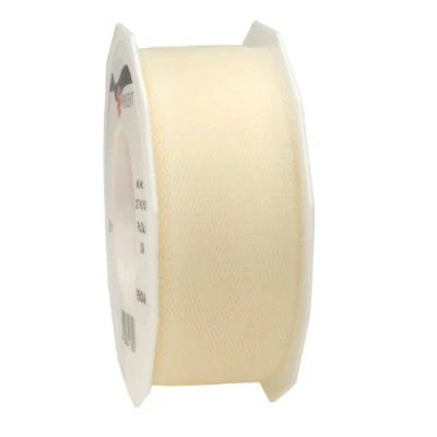 Image of C.E. Pattberg VERONA Decoration Ribbon Cream, 50 m Tulle Band For Wrapping And Decorating, 40 mm Width, Elegant Easter Decorations, Baby Showers, Christmas, Wedding, Car