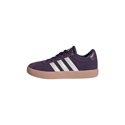 Image of adidas VL Court 3.0 Shoes Kids, Aurora Plum/Zero Metalic/Pink Gum, 1 UK Child