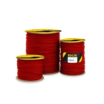 Image of EdcX Mason&#039;s Cord ⌀1,7mm 50m, 100m and 300m Nylon Brick Line, Mason Line Level for Construction, Gardening, DIY Tear Resistant, Weatherproof, Low Stretch Utility (Red, 50 m)