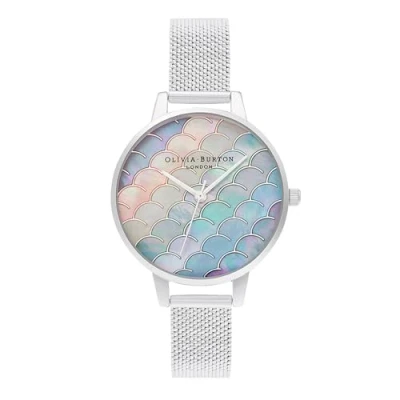 Image of Olivia Burton Analogue Quartz Watch for Women with Silver Stainless Steel Bracelet OB16US46