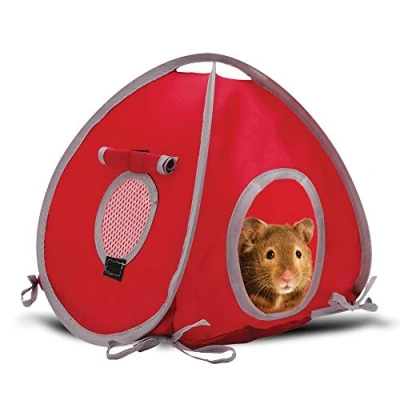 Image of Hagen Living World Tent for Pets, Red/Grey