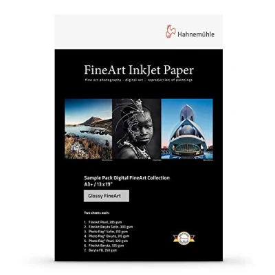 Image of Hahnemühle Gloss Fine Art Inkjet paper sample pack