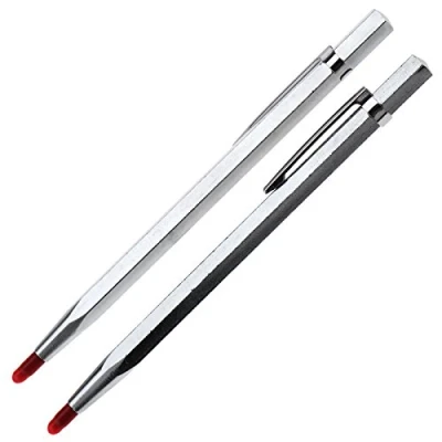 Image of 2PCS Tungsten Carbide Point Tip Scribing Pens Engineer Detail Scriber Craft Tool