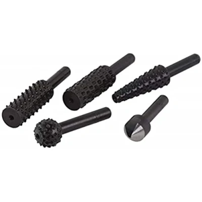 Image of wolfcraft Rasp and Countersink Set, 5 Pcs. I 2540000 for preparing recesses The Quick Removal of Material