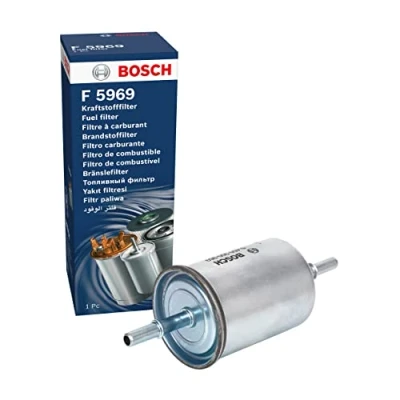 Image of 50016740 Fuel Filter BOSCH 0 450 905 969 In Line 8mm CHEVROLET: Aveo / Kalos Saloon, Lacetti Hatchback, Tacuma, DAEWOO: Nexia I Saloon