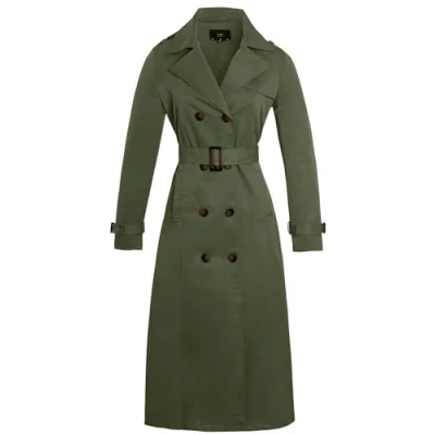 Image of SS7 Womens Maxi Trench Coat Khaki