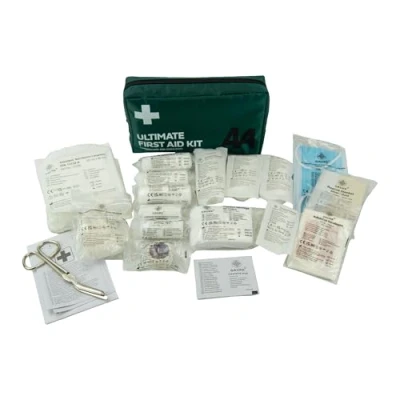 Image of AA Ultimate First Aid Kit AA0903 A Family Essential For Car Home Holidays Travel Camping Caravans Office, Black