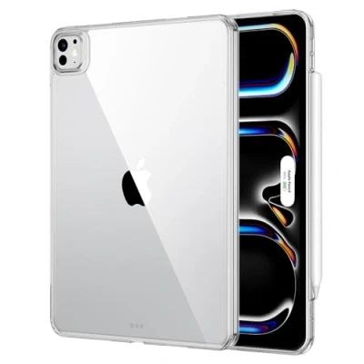 Image of ESR for iPad Pro 13 inch Case (2024), Thin and Lightweight, Shock Drop Protection, Yellowing Resistant, Hard Back, Supports Apple Pencil (USB C), Classic Series, Clear