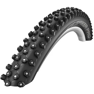 Image of Schwalbe 378 Chiodi, Ice SPIKER PRO Evo, LiteSkin, Folding Unisex Adulto, Nero, 27.5x225