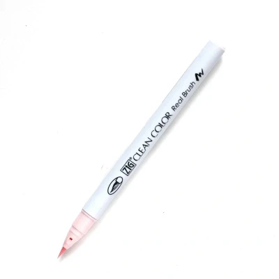 Image of Kuretake Zig RB6000AT201 Clean Colour Haze Real Brush Water Based Dye Pen Tip