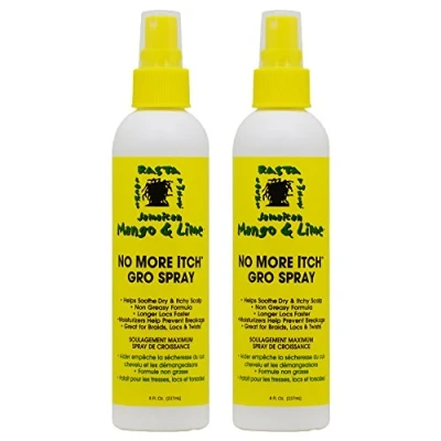 Image of Jamaican Mango &amp; Lime No More Itch Gro Spray, 8 Oz (Pack Of 2)