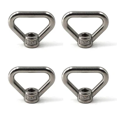 Image of 304 Stainless Steel Eye Nut M14 Triangle Ring Shape Lifting Set Threaded Fastener 4PCS