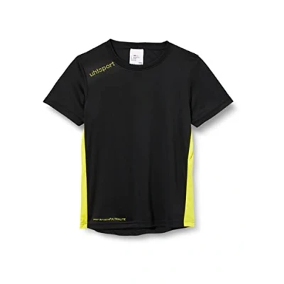 Image of Uhlsport Men Essential Training Jersey Black/Lemon Yellow, Size 116