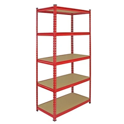 Image of Garage Racking Shelving Storage Unit 360kg Capacity Per Shelf 5 Tier Metal Shed Shelves Blue 90cm x 183cm 45cm