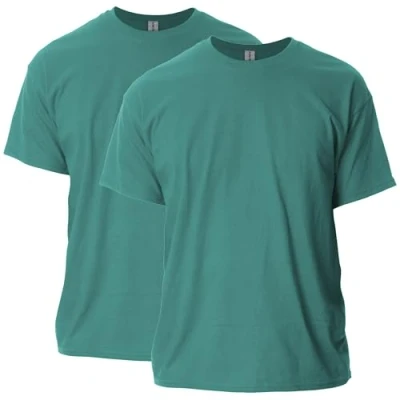 Image of Gildan Unisex&#039;s Ultra Cotton T Shirt, Style G2000, Multipack, Jade Dome (2 Pack), 3XL (Pack of 2)