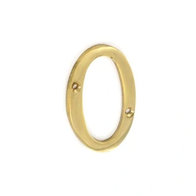 Image of SEC 75MM Brass Numeral 0 S2500