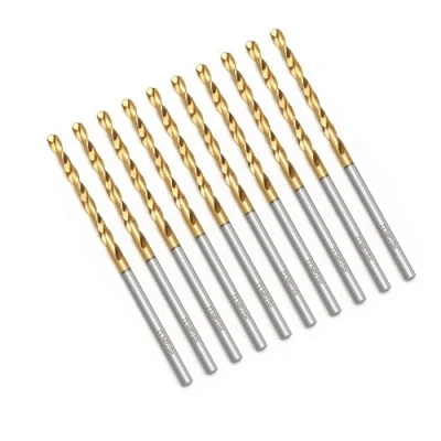 Image of HSAWBIT BOX OF 10 x 3.2MM M42 HSS DRILL BIT SET/METAL BITS FOR HARD METALS/COBALT STAINLESS STEEL, CAST IRON, Copper