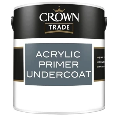 Image of Crown Acrylic Primer Undercoat Paint 2.5l White