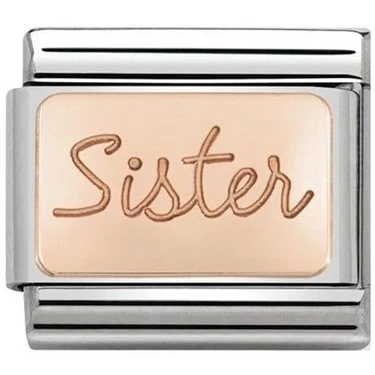 Image of Nomination Rose Gold Sister Charm