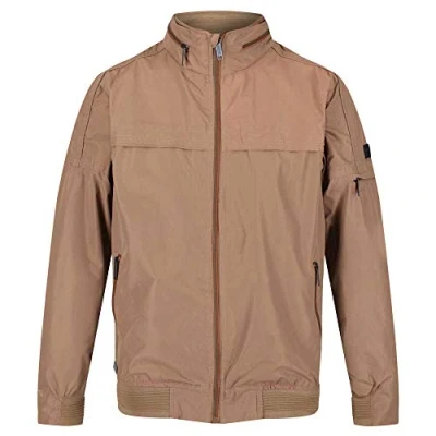 Image of Regatta Montel Men&#039;s Waterproof and Breathable Jacket with Hidden Hood Lining