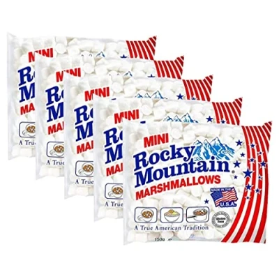 Image of Rocky Mountain Original Mini Marshmallows 150 g, pack of 5 (5 x g)