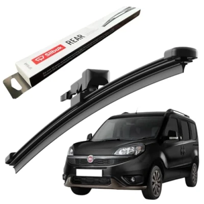 Image of Silbak Rear Windscreen Wiper, competible for FIAT DOBLO (02/2010 ONWARDS) Wiper Blade, 400mm